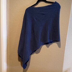 Blue Women's Cashmere Sweater/Poncho